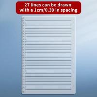 ราคา ไม้บรรทัดลายฉลุเส้นตรงคุณภาพสูง1ชิ้นไม้บรรทัดเส้นโปร่งใสไม้บรรทัดนักเรียน A4แม่แบบการประดิษฐ์ตัวอักษรในบ้าน (21431308603)