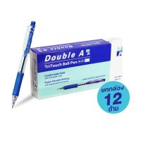 ราคา ยกกล่อง 12 ด้าม Double A ปากกาลูกลื่น ขนาดหัว 0 7มม และ 0 5มม รุ่น TriTouch Ball Pen (21595626435)