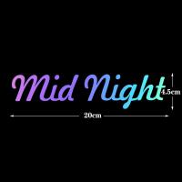ราคา JDM เลเซอร์สีรุ้งด้านหลังรถสติกเกอร์กระจกหน้ารถยนต์ถังน้ำมันเชื้อเพลิงรูปลอกตกแต่ง (12095208263)