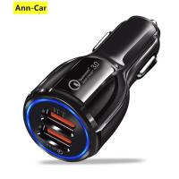 ราคา Ann Car ที่ชาร์จรถยนต์ USB ชาร์จเร็ว3 0 2 0ที่ชาร์จโทรศัพท์มือถือ2พอร์ต USB ที่ชาร์จในรถยนต์แบบเร็ว (13827411378)