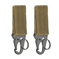 ราคา 2ชิ้นหัวเข็มขัดห้อยยุทธวิธี Molle ไนลอนสายรัด carabiner พวงกุญแจสามเหลี่ยมสำหรับการปีนเขากลางแจ้งอุปกรณ์เครื่องมือตั้งแคมป์ (21170909165)