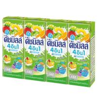 ราคา แพ็ค 4 กล่อง ดัชมิลล์ นมเปรี้ยว รสส้ม รสผลไม้รวม รสบลูเบอร์รี่ 180มล (21546512249)