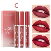 ราคา Iomlss Lowest Price DRAGON RANEE 3ชิ้น เซ็ตลิปเคลือบริมฝีปากกำมะหยี่ Matte ยาวนานกันน้ำลิปกลอสลิปสติก (7681398006)