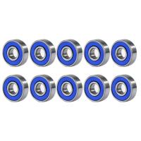 ราคา ตลับลูกปืนสเก็ตอินไลน์ขนาด8X22X7มม ตลับลูกปืนล้อโรลเลอร์สเก็ต ABEC 9 608rs ตลับลูกปืนเม็ดกลมขนาดเล็กร่องลึกเหล็กกล้าคาร์บอนสำหรับสกูตเตอร์10ชิ้น (19916433523)
