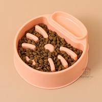 ราคา ชามอาหารสัตว์เลี้ยง ลดการสำลัก ชามลดการกินไว ฝึกให้ทานช้าลง ชามกันมูมมาม สุนัข แมว (21656083448)