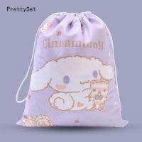 ราคา แบบพกพาใหม่ Tas Kosmetik Sanrio Hello Kitty การ์ตูนหวาน Cinnamoroll Kuromi เมโลดี้ของขวัญถุงเก็บของแบบเชือกมัดปากถุงเพื่อน (18960445766)