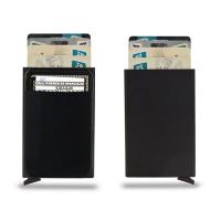 ราคา กระเป๋าใส่บัตรเครดิตอัจฉริยะ RFID กระเป๋าสตางค์โลหะบางแบบเรียบง่ายสำหรับผู้ชายกระเป๋าสตางค์ผู้ชายสีดำ (21431195076)