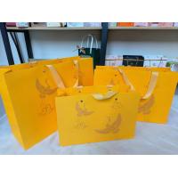 ราคา ถุงไทย มาใหม่ ถุงกระดาษสวย ถุงของขวัญ ถุงกระดาษมีหูหิ้ว ริบบิ้น ลายสีเหลืองนก ส่งไว (21688569245)