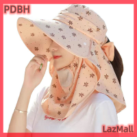 ราคา PDBH Fashion Store แฟลชเซลสำหรับผู้หญิงหมวกป้องกัน UV กันแดดสำหรับปั่นจักรยานหมวกแก๊บขนาดใหญ่พร้อมผ้าคลุมไหล่มีแผ่นปิดคอหมวกกลางแจ้งป้องกันใบหน้าถอดออกได้ฝาปิดระบายอากาศได้ตาข่าย (21244932861)