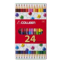ราคา สีไม้คอลลีน Colleen สีไม้ ดินสอสี ดินสอสีไม้ รุ่น 2 หัว 12 สี 34 สี 36 สี 48 สี เเละ 60 สี (18690516867)