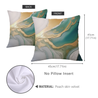 ราคา ปลอกหมอนอิงลายหินอ่อนสองด้านขนาด45X45ซม หมอนอิงลายหินอ่อนสีฟ้าครามเรขาคณิตปลอกหมอนผิวพีชแบบตกแต่งโซฟาทันสมัย (20935872721)