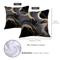 ราคา ปลอกหมอนอิงลายหินอ่อนสองด้านขนาด45X45ซม หมอนอิงลายหินอ่อนสีฟ้าครามเรขาคณิตปลอกหมอนผิวพีชแบบตกแต่งโซฟาทันสมัย (20935872725)