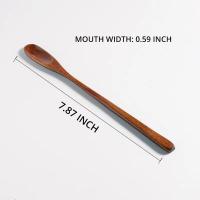 ราคา ช้อนไม้ด้ามยาวสไตล์ญี่ปุ่น1ชิ้นช้อนคนกาแฟของหวานช้อนคนชาเครื่องใช้บนโต๊ะอาหารช้อนซุปผสมอุปกรณ์ทำครัว (21431195269)