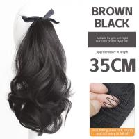 ราคา วิกผมผู้หญิง วิกผมแบบหนีบ วิกผมธรรมชาติสไตล์ลูกไม้เลียนแบบหางม้าสั้นหยิกไมโครม้วนวิกผมสำหรับสุภาพสตรี Pinapple (21290716415)