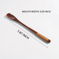 ราคา ช้อนไม้ด้ามยาวสไตล์ญี่ปุ่น1ชิ้นช้อนคนกาแฟของหวานช้อนคนชาเครื่องใช้บนโต๊ะอาหารช้อนซุปผสมอุปกรณ์ทำครัว (21431195276)