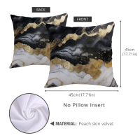 ราคา ปลอกหมอนอิงลายหินอ่อนสองด้านขนาด45X45ซม หมอนอิงลายหินอ่อนสีฟ้าครามเรขาคณิตปลอกหมอนผิวพีชแบบตกแต่งโซฟาทันสมัย (20935872723)