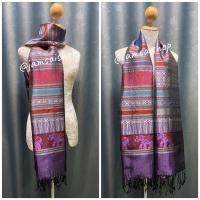 ราคา ผ้าคลุมไหล่ ผ้าพันคอผ้าไหมเทียมลายช้าง งานมาใหม่ (21587397496)