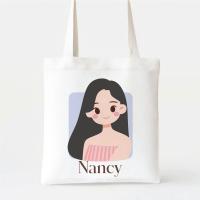 ราคา Ambag Tote Bag กระเป๋าผ้าแคนวาส พิมพ์ลายน่ารัก สไตล์เกาหลี กระเป๋าสะพายไหล่ (21345091334)