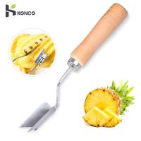 ราคา เครื่องหั่นผักและผลไม้สับปะรด Konco เครื่องมือลอกด้ามไม้เครื่องมือสับปะรดง่าย (17425363694)