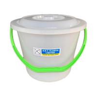 ราคา ถังพลาสติก ถังน้ำสีใส มีฝาปิดพร้อมหูหิ้ว 5 5 ลิตร (21503970597)