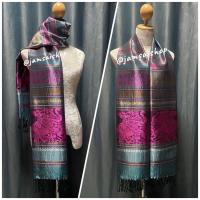 ราคา ผ้าคลุมไหล่ ผ้าพันคอผ้าไหมเทียมลายช้างมีหลายสี (19701956632)