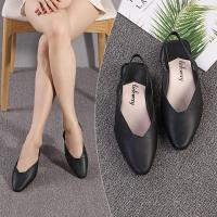 ราคา พร้อมส่ง รองเท้ายางคัชชู รุ่นรัดส้น รองเท้าส้นตึกสำหรับผู้หญิง แบบซิลิโคน ยืดหยุ่น ไม่กัดเท้า (2449548488)