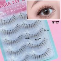 ราคา ขนตาปลอมเกาหลี eyelashes ก้านใส ขนตาธรรมชาติ NT01 (21472757486)