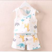 ราคา ชุดเด็ก เสื้อกล้าม กางเกง ผ้าโปร่ง ไม่ร้อน อายุ 3เดือน 3ปี (21192878495)