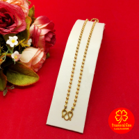 ราคา สร้อยคอทองเหลืองโบราณลายลูกโลก 3 มิล ความยาว 1618 20 24 นิ้ว งานทองเหลืองแท้ งานดิบไม่ได้ชุบ ทองเหลืองโบราณ (21715524664)