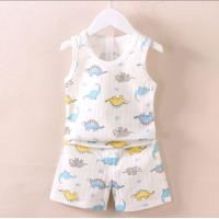 ราคา ชุดเด็ก เสื้อกล้าม กางเกง ผ้าโปร่ง ไม่ร้อน อายุ 3เดือน 3ปี (21192878539)