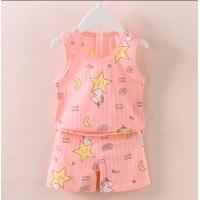 ราคา ชุดเด็ก เสื้อกล้าม กางเกง ผ้าโปร่ง ไม่ร้อน อายุ 3เดือน 3ปี (21192878525)