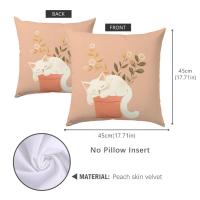 ราคา ปลอกหมอนลายการ์ตูนน่ารักแบบสองด้านขนาด45 45ซม ปลอกหมอนชุดตกแต่งห้องนอนลายการ์ตูนน่ารักปลอกหมอนโซฟานุ่มคลุมเบาะรองเอว (21680085551)