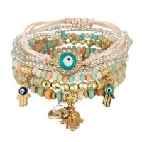 ราคา LEMOER กำไลข้อมือสำหรับผู้หญิงกำไลเชือกทำมือสไตล์โบฮีเมียนเครื่องประดับข้อมือปีศาจชุดสร้อยข้อมือแบบมีจี้ด้วยมือสายสร้อยลูกปัดดวงตาที่ชั่วร้ายเครื่องประดับสำหรับงานปาร์ตี้6ชิ้น ชุด (18443654207)