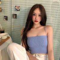 ราคา เสื้อสายเดี่ยวเกาะอก สายเดี่ยววินเทจ สายเดี่ยวทรงเกาะอก เกาะอกมีสาย เสื้อเกาะอกเเฟชั่น เสื้อเกาะอกมินิ (21308228214)