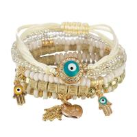 ราคา LEMOER กำไลข้อมือสำหรับผู้หญิงกำไลเชือกทำมือสไตล์โบฮีเมียนเครื่องประดับข้อมือปีศาจชุดสร้อยข้อมือแบบมีจี้ด้วยมือสายสร้อยลูกปัดดวงตาที่ชั่วร้ายเครื่องประดับสำหรับงานปาร์ตี้6ชิ้น ชุด (18443654211)