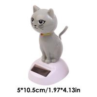 ราคา เครื่องประดับแบบแกว่งพลังงานแสงอาทิตย์สำหรับรถยนต์แผงหน้าปัดรถยนต์พลังงานแสงอาทิตย์สั่นหัวตุ๊กตาแมวเครื่องประดับในรถยนต์อุปกรณ์การตกแต่ง DIY ตกแต่งภายใน (21560343424)