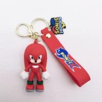 ราคา Sonics Anime Figures Sonic Shadow Knuckles PVC Anime Keychains Bags Keyrings Charms Accessories Kids Toys Christmas Gifts (14654505162)