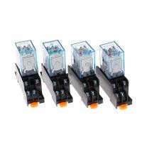 ราคา HITN AC220V 12VDC 24VDC 24VAC 5A 8PIN Coil Power MY2N J รีเลย์ HH52P พร้อมฐานซ็อกเก็ต (15302507202)
