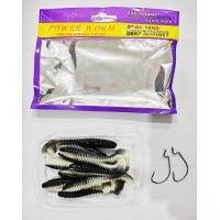 ราคา เหยื่อหนอนยางหางจอบ พร้อมชุดเบ็ด หนอนยาง หนอนยางหางโบก หนอนยางหางจอบ เหยื่อปลาช่อน หน่อนยางครบชุด หนอนยางตกปลา ปลายาง เท็กซัส หนอนยางตกปลาช่อน (21406952370)