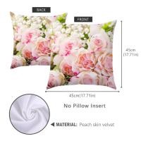 ราคา ปลอกหมอน Hiasan Kamar ลายดอกกุหลาบขนาด45X45ซม พิมพ์ลายดอกไม้ปลอกหมอนในบ้านปลอกหมอนรถโซฟา (21192232281)