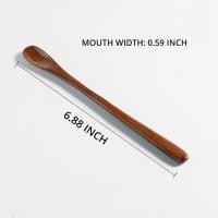 ราคา ช้อนไม้ด้ามยาวสไตล์ญี่ปุ่น1ชิ้นช้อนคนกาแฟของหวานช้อนคนชาเครื่องใช้บนโต๊ะอาหารช้อนซุปผสมอุปกรณ์ทำครัว (21431195273)