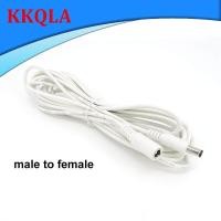 ราคา QKKQLA 22awg 3A DC Male To male female Power supply Adapter white black cable Plug 5 5x2 1mm Connector wire 12V Extension Cords (19836072201)