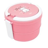 ราคา Eskimo ปิ่นโต 2 ชั้น FC01 พร้อมช้อนส้อม พลาสติก Food Grade เข้าไมโครเวฟได้ ปิ่นโตเด็ก กล่องอาหารกลางวัน (20711034557)