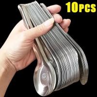 ราคา 10ชิ้นช้อนซุปสแตนเลสสำหรับใช้ในบ้านซุปข้าวเครื่องใช้บนโต๊ะอาหารอุปกรณ์ใช้บนโต๊ะอาหารขัดกระจกเงินความจุเยอะ (21628307619)
