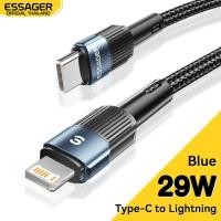 ราคา ESSAGER Charger สายชาร์จ อุปกรณ์ชาร์จไฟ หัวชาร์จ หัวชาร์จเร็ว Essager สายชาร์จไอโฟน สายชาร์จ iphone สายชาร์จเร็ว Type C to Lighting PD29W (20114677867)