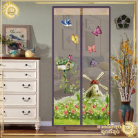 ราคา ม่านประตู ม่านติดประ ม่านกันยุงตู ม่านประตูกันยุง ม่านติดหน้าต่าง ม่านแม่เหล็กกันยุง 90x210cm ม่านแม่เหล็ก ม่านกันยุงประตู (9079261944)