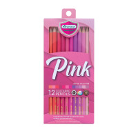 ราคา มาสเตอร์อาร์ต ดินสอสี 12 สีพาสเทล รุ่น Summer Vintage Les Macarons 12 สี รุ่น Metallic Greyscale Pink Master Art (21405853857)