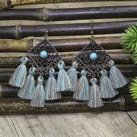 ราคา Boho ฤดูร้อนวินเทจต่างหูโลหะผสมเครื่องประดับอินเดียบรอนซ์ชาติพันธุ์เผ่าโบราณพู่ห้อยต่างหูสำหรับผู้หญิงทิเบตต่างหู (15049877145)