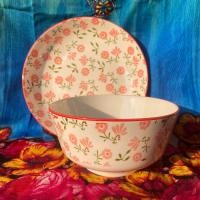 ราคา จาน ชาม เซรามิค จานกระเบื้อง จานลายดอก ถ้วยลายคราม จาน 8 นิ้ว ชาม 7 นิ้ว ถ้วย 6 นิ้ว ถ้วยชาม ลายดอก พร้อมส่ง (21562212531)