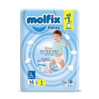 ราคา ห่อเล็ก Molfix Extra Dry ผ้าอ้อมเด็ก โมลฟิกซ์ ผ้าอ้อมสำเร็จรูป แพมเพิส ไซส์ S 2XL แพมเพิสเด็ก (17305310148)
